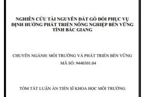 Thông tin luận án nghiên cứu sinh Nguyễn Võ Kiên