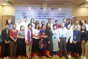 Hội thảo tham vấn “Thúc đẩy chính sách và thực tiễn về  thích ứng với biến đổi khí hậu thông qua đối thoại giữa các thệ hệ ở Việt Nam”